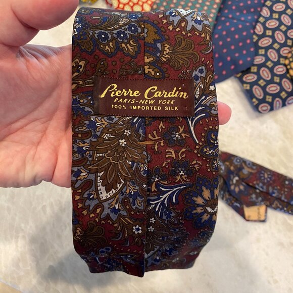 15 High End Patterned Silk Ties Brooks Brothers, YSL, Valentino, Hastings - Picture 6 of 15